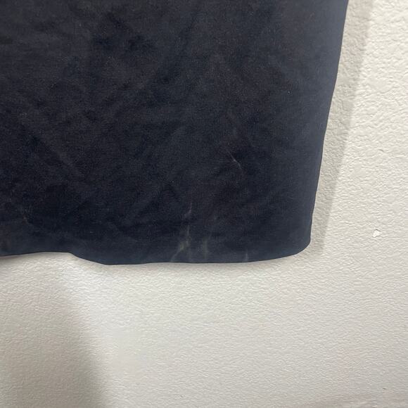 Sara Campbell Large Mock Neck Tie Shift Dress Black Polka Dot Sleeveless - Picture 7 of 9